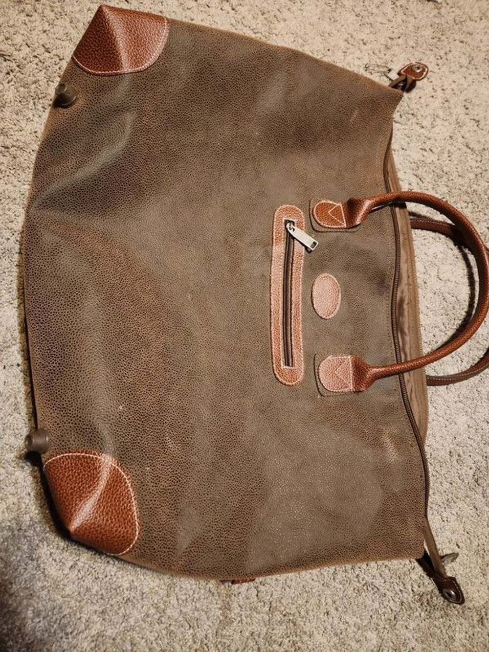 Vintage 1980s Bric's LIFE Weekender Cargo Duffel Bag.